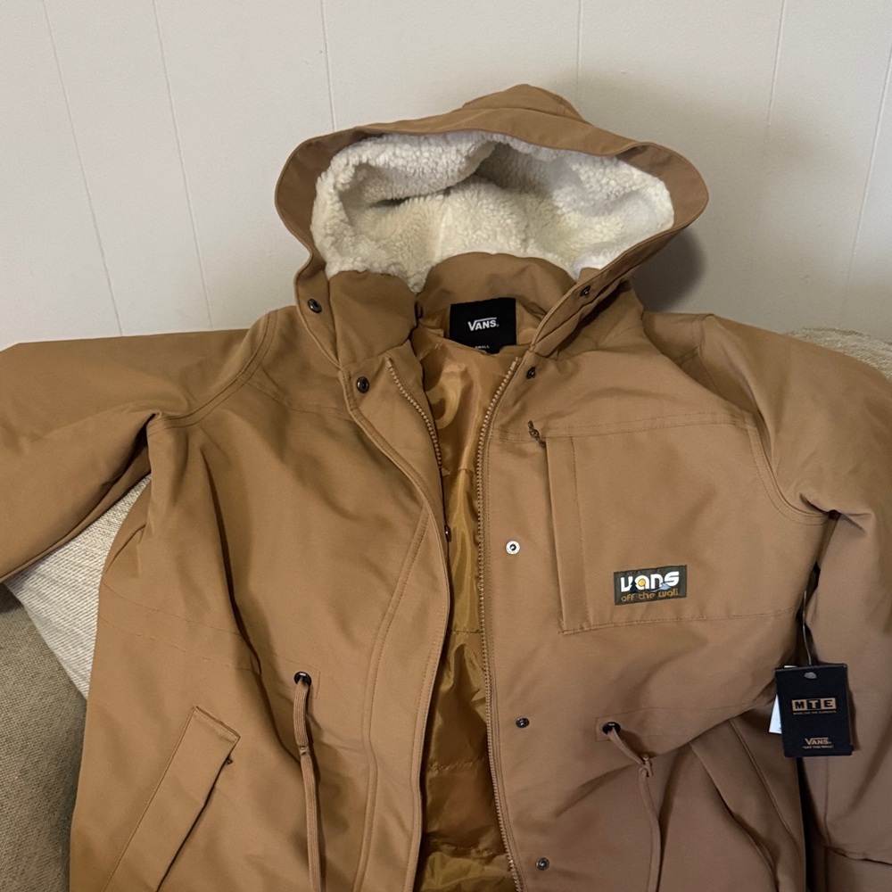 Vans Men's Brown Hooded Performance MTE jacket (brand new)